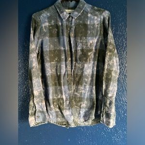 Purple & Grey Hollister Acid Washed Flannal